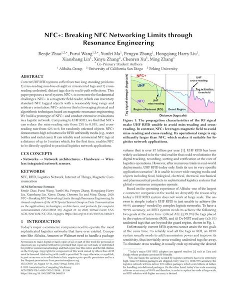 NFC+: Breaking NFC Networking Limits through Resonance